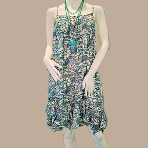 KARMA Hwy *3 Prints Avail* Teal Babydoll Mini Fluffer Dress OS NWT